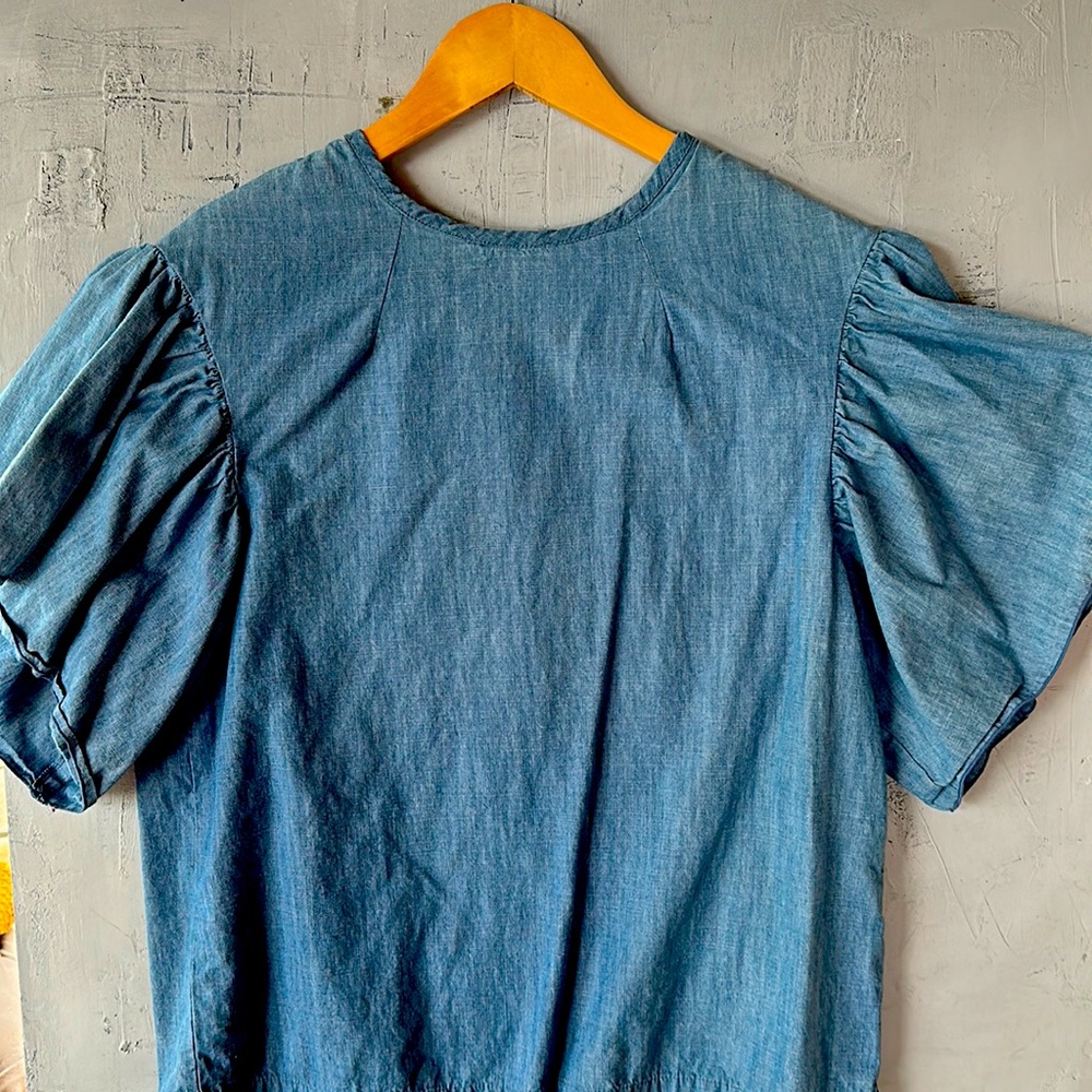 Olympia shirt flare sleeve
